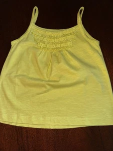 NWT 3/4 Mini Boden Spaghetti Strap Yellow Top w/ Ruffles in Front - Picture 1 of 2