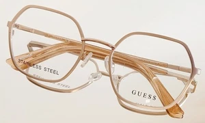 Originale GUESS GU2912 032 Eyeglasses MATTE GOLD New Metal 53-19-140 - Picture 1 of 13
