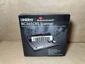 Uniden BC365CRS 500 Channel Police Scanner w/Weather Alert FM Radio Alarm Clock - Zdjęcie 1 z 6