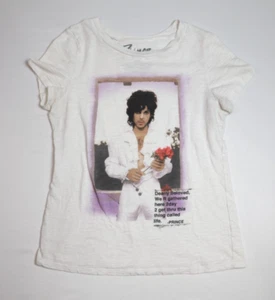 Prince Official Womens Graphic t-shirt S Pre Owned White 100% cotton - Picture 1 of 4