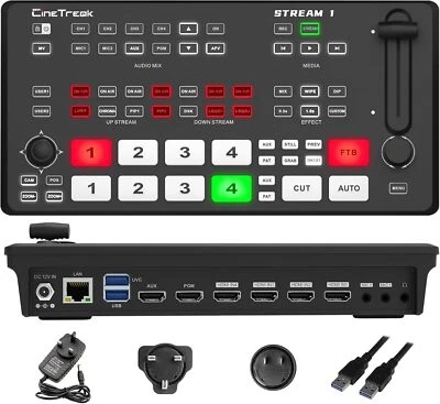 Cinetreak Stream 1 Professional Multi Video Switcher Live Streaming PTZ Control - Image 1 of 4