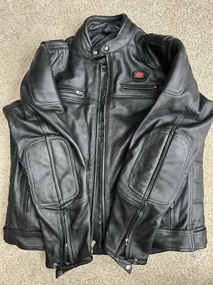 Heated Milwaukee Leather Diamond Men's Black Motorcycle Jacket - XL WORN ONCE - Image 1 of 4