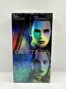 Gattaca VHS Brand New Sealed Ethan Hawke Uma Thurman Vintage Watermarks - Picture 1 of 7