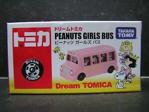 Takara Tomy Dream Tomica Peanuts Girls Bus DieCast car  