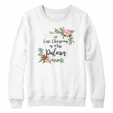 Il mio ultimo Natale come Miss Maglione Bianco Personalizzato Matrimonio Regalo