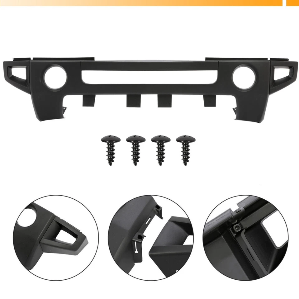 Front Bumper Cover w/ Fog Light Lamp Holes For Hummer H3 2006-2010/H3T 2009-2010 Foto 1 de 4