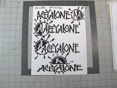 vtg 1990s hip hop  Original art Joe Buck concept logo Aceyalone 2C - Image 1 of 4