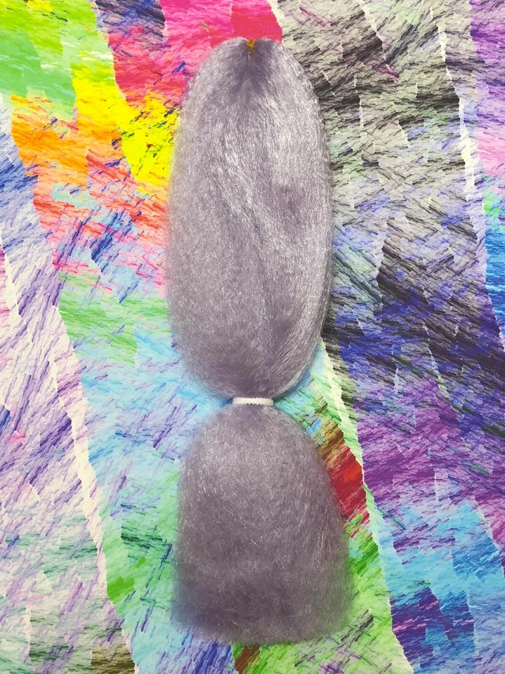 CyberloxShop Kanekalon Jumbo Braid Lavender Smoke Purple Hair Dreads Box Braids