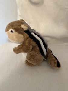 Ganz Webkinz Chipmunk Squirrel Plush Striped Back Stuffed Animal Toy No Code - Picture 1 of 7