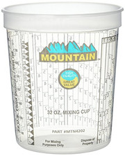 New listing
Mountain Mtn4202 Disposable Quart Mixing Cup 100 per case