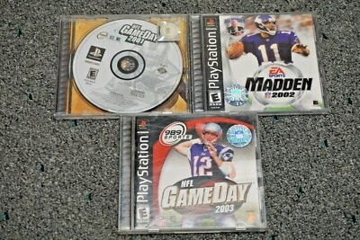 (Lote de 3) Juegos de Fútbol Sony Playstation PS1 EA Madden 989 Foto 1 de 4