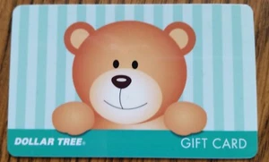 New Rare DOLLAR TREE Collectible Gift Card Cute TEDDY BEAR Doll NO CASH VALUE - Picture 1 of 1