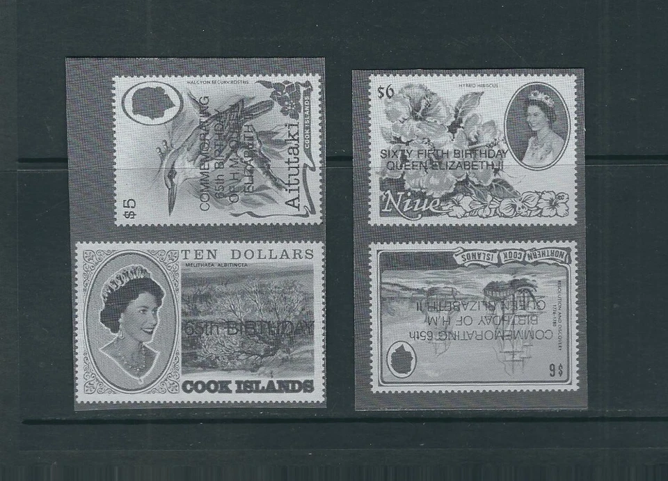 Islas Cook, Niue, Aitutaki, Isla Cook Norte Prueba Negra, 65 Cumpleaños Foto 1 de 1