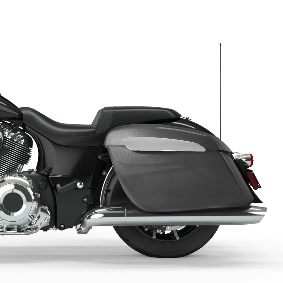 Alforjas aptas para Indian Challenger Pursuit Dark Horse 19-25 gris acero Foto 1 de 4