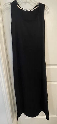 Isaac Mizrahi Live! Petite 连衣裙 P2XS (XXSP) 方形 Nk 无袖黑色 A378139 — 第 1/3 张图片