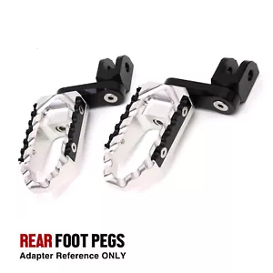 Silver TRC 40mm Adjustable Rear Footpegs For SPORTSTER IRON 1200 XL1200NS 18-20 - Picture 1 of 13