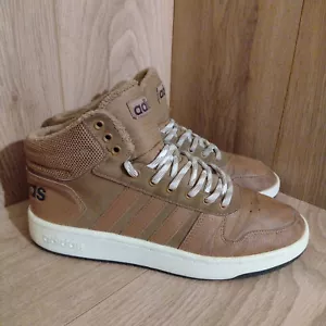 Adidas Hoops 2.0 Mid Basketball Trainers Brown/Tan Mens Size UK 7½ CG7114 - Picture 1 of 7