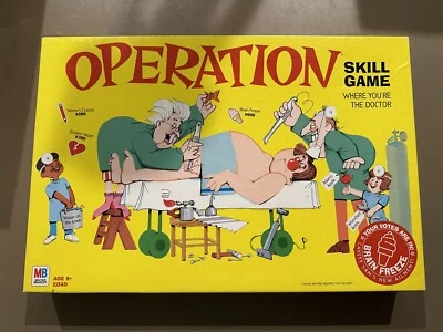 Classic Operation Game 2003 Milton Bradley— LIGHTS UP, BUZZES - Missing 2 Pcs - Image 1 of 4