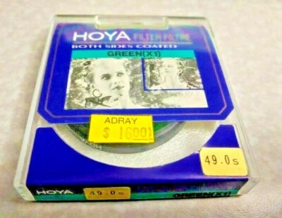 49mm Hoya G X1 Green Lens filter X 1 Japan Coated New Round Color Conversion - Image 1 of 3