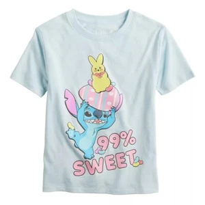 New Disney Stitch Easter Tee Shirt Size L 10-12 NWT - Picture 1 of 1