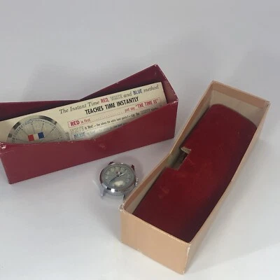 Reloj de pulsera Bradley Time Division Instant Time Teacher en caja 1963 Foto 1 de 4