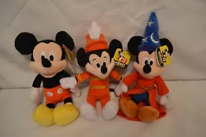 Juego de 3 felpa Disney 90 aniversario de Mickey Mouse 9" nuevo con etiquetas - Imagen 1 de 3