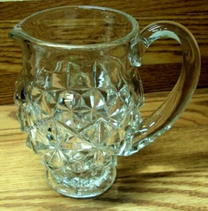 RARE FIND ~ Vtg IMPERIAL Elegant Clear Glass ~ MT VERNON ~ 6" PITCHER  - Picture 1 of 9