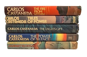 Lot of 5 CARLOS CASTANEDA JOURNEY TO IXTLAN Tales of Power FIRE FROM WITHIN HBDC - Picture 1 of 15