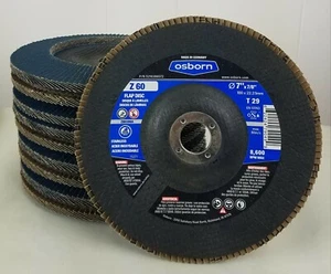 Osborn Flap Disc 7" x 7/8", Z 60 Grit, Type 29 (Box of 10) - Picture 1 of 1
