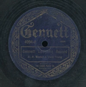 78ft-comedy-GENNETT 4994-Weston & Young-(Gennett laughing record) Nathan Glantz - Picture 1 of 2