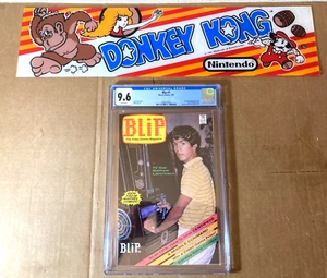 Blip #1 CGC 9.6 First comic appearance Mario +ORIGINAL Donkey Kong Marquee 1981 - Picture 1 of 6