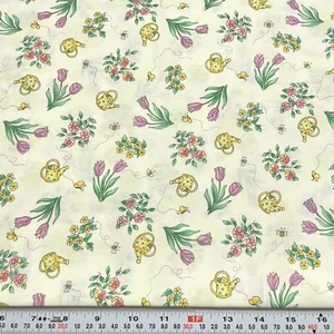 Of Vine & Roses/I'm Okay Your Bouquet Bunnies By The Bay Cotton by the HALF YARD - Picture 1 of 2