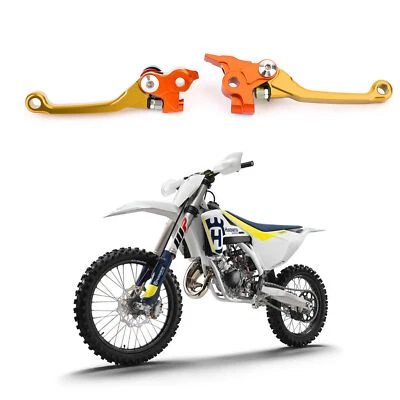 Gold Brake Clutch Levers for Husqvarna TC125 TC250 TE150 TE250 TE300 FC250 FC350 — 第 1/4 张图片