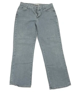 Womens LEE Relaxed Fit Jeans Straight Leg 12 Short (32x28) Denim Stretch Med Blu - Picture 1 of 12