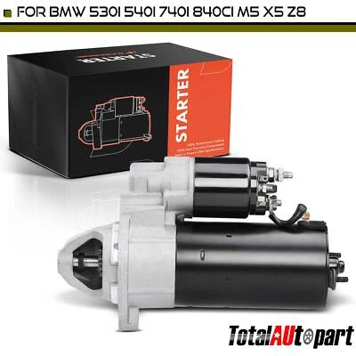 Motor De Arranque Para BMW E34/E39 530i 540i E32/E38 740i 740iL 1.7KW 12V 9 Dientes CW Foto 1 de 4