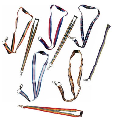 Cordón Gay Cuero Arco Iris Trans Bi Oso Individual Venta al por mayor Porta Insignia de Identificación Foto 1 de 4