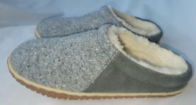 MINNETONKA MOCASÍN 40135 TAHOE GRIS FORRADO SLIP ON MULA ZAPATO DESLIZABLE ZAPATILLA 7 Foto 1 de 4