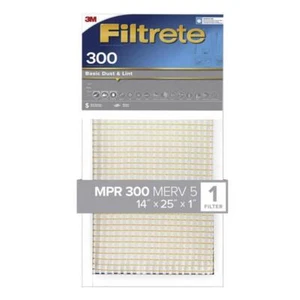 Filtro 3M 14 pulgadas W x 25 in. H x 1 pulgada. Filtro de aire plisado D 7 MERV (paquete de 4) - Imagen 1 de 4