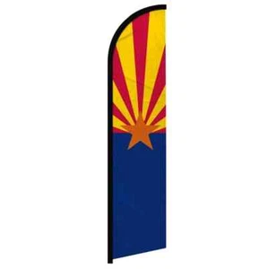 Bandera publicitaria de plumas de manga completa sin viento de Arizona - Imagen 1 de 7