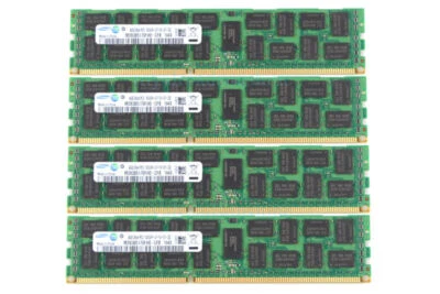 Samsung 16 GB DDR3 RAM 4X 4 GB PC3-8500R 1066MHz ONLY Reg-DIMM ECC Server Memory - Image 1 of 4