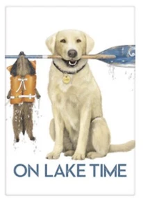 Flour Sack Kitchen Dish Towel Lake Dogs Mary Lake - Thompson New - Picture 1 of 1
