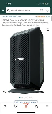 Módem NETGEAR CM700-1AZNAS DOCSIS 3.0 Foto 1 de 4