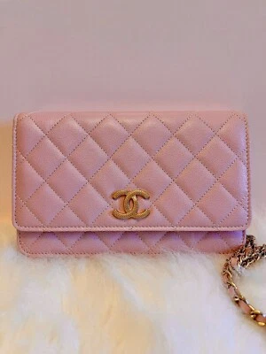 Chanel 22B Rosa WOC Cartera con Cadena Bolso Nuevo con Etiquetas Auténtico 💗 Foto 1 de 4