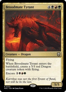 BROODMATE TYRANT X 4 N/M MODERN HORIZONS 3 COMMANDER MAGIC THE GATHERING - Picture 1 of 1