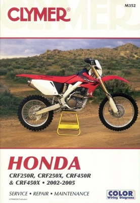 Manual de reparación Clymer Honda CRF250R, CRF250X, CRF450R CRF450X 2002-2005 CM352 Foto 1 de 3