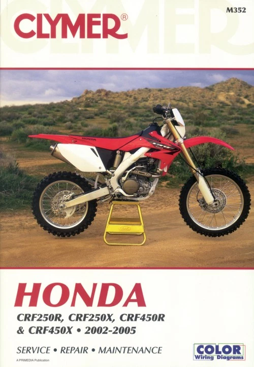 Clymer Repair Manual Honda CRF250R, CRF250X, CRF450R CRF450X 2002-2005 CM352 - Imagem 1 de 3