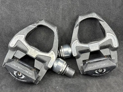 Pedales de carretera Shimano DURA-ACE 9000 PD-9000 fibra de carbono SPD-SL BUENOS USADOS - Imagen 1 de 4