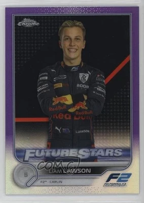 2022 Chrome Formula 1 F2 Racers Future Stars Purple Refractor /399 Liam Lawson - Image 1 of 2