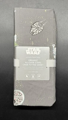 Pottery Barn Baby Star Wars Organic Crib Fitted Sheet Brand New - Image 1 of 3