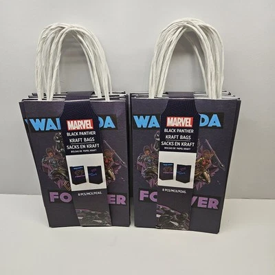 Lote de suministros de fiesta Black Panther Wakanda Forever - Bolsas de artesanía de regalo - 16 bolsas Foto 1 de 3